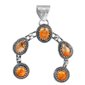 Bumble Bee Jasper Navajo Naja 925 Silver Pendant (RS10-152)