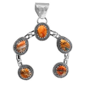 Bumble Bee Jasper Navajo Naja 925 Silver Pendant (RS10-154)