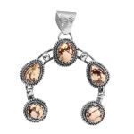 Wild Horse Jasper Navajo Naja 925 Silver Pendant (RS10-160)