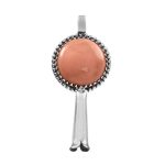 Pink Australian Opal Squash Blossom 1.75" 925 Sterling Silver Pendant (REXT11-51)