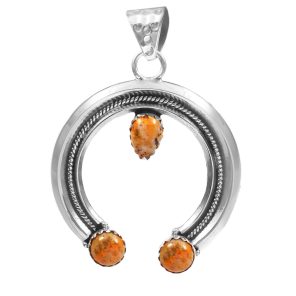 Bumble Bee Jasper Navajo Naja 925 Silver Pendant (RS10-109)