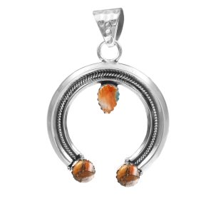 Bumble Bee Jasper Navajo Naja 925 Silver Pendant (RS10-111)