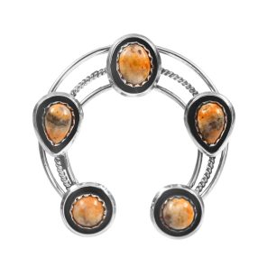 Bumble Bee Jasper Navajo Naja 925 Silver Pendant (RS10-175)