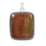 Jasper 1.75â€³ 925 Sterling Silver Pendant (REXT8-53)