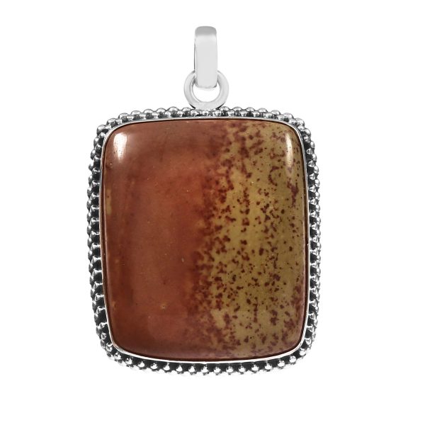 Jasper 1.75â€³ 925 Sterling Silver Pendant (REXT8-53)