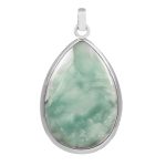 Flinte larimar 2â€³ 925 Sterling Silver Pendant (REXT8-26)