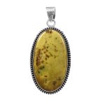 Lizardite 2â€³ 925 Sterling Silver Pendant (REXT8-11)