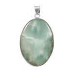 Flinte larimar 2â€³ 925 Sterling Silver Pendant (REXT8-27)