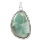 Flinte larimar 2â€³ 925 Sterling Silver Pendant (REXT8-28)