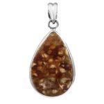 Rainforest Jasper 1.75â€³ 925 Sterling Silver Pendant (REXT8-44)