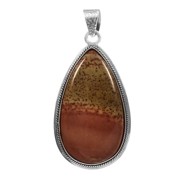 Jasper 2â€³ 925 Sterling Silver Pendant (REXT8-56)