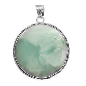Flinte larimar 2â€³ 925 Sterling Silver Pendant (REXT8-32)