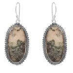 Tree Agate 2â€³ 925 Sterling Silver Earring (REXT52-16)