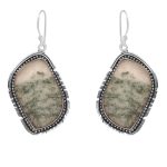 Tree Agate 1.75â€³ 925 Sterling Silver Earring (REXT52-22)