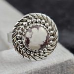 Wild Horse Jasper Dainty 925 Sterling Silver Ring (RS27-32)