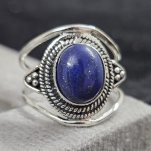 Lapis Lazuli 925 Sterling Silver Ring (REXT76-1)