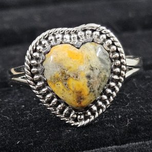 Bumble Bee Jasper 925 Sterling Silver Ring (REXT11-5)