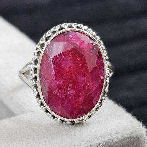 Ruby 925 Sterling Silver Ring (REXT44-24)
