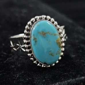 Arizona Turquoise 925 Sterling Silver Ring (REXT30-66)