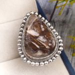 Wild Horse Jasper Size US 11 925 Sterling Silver Ring (REXT67-42)