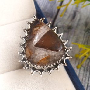 Wild Horse Jasper Size US 11 925 Sterling Silver Ring (REXT67-43)