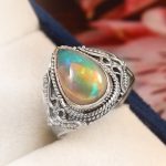 Ethiopian Opal Size US 7 925 Sterling Silver Ring (RS54-170)