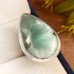 Flint Larimar Size US 8 925 Sterling Silver Ring (REXT19-30)