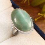 Flint Larimar Size US 8 925 Sterling Silver Ring (REXT19-29)