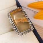 Desert Chalcedony Size US 6 925 Sterling Silver Ring (RS54-166)