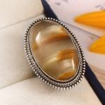 Desert Chalcedony Size US 6 925 Sterling Silver Ring (RS54-168)
