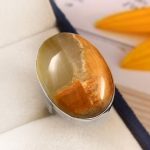 Desert Chalcedony Size US 7 925 Sterling Silver Ring (RS54-165)