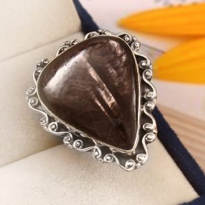 Hypersthene Size US 7 925 Sterling Silver Ring (REXT69-3)