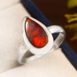 Aurora Opal Size US 8 925 Sterling Silver Ring (RS54-147)