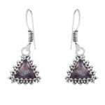 Labradorite 1.2" 925 Sterling Silver Earring (REXT28-156)
