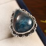 Apatite Size US 5 925 Sterling Silver Ring (REXT36-2)