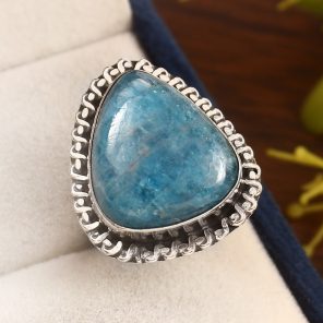 Apatite Size US 6 925 Sterling Silver Ring (REXT36-13)