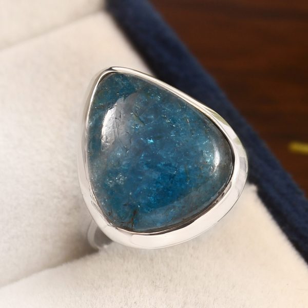 Apatite Size US 5 925 Sterling Silver Ring (REXT36-8)