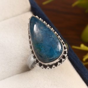 Apatite Size US 5 925 Sterling Silver Ring (REXT36-25)