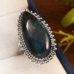 Apatite Size US 8 925 Sterling Silver Ring (REXT36-40)