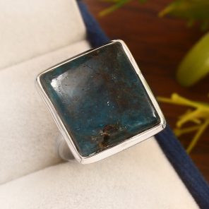 Apatite Size US 10 925 Sterling Silver Ring (REXT36-61)