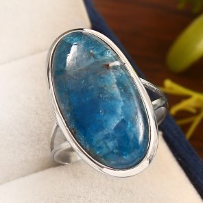 Apatite Size US 12 925 Sterling Silver Ring (REXT36-76)