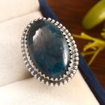 Apatite Size US 5 925 Sterling Silver Ring (REXT36-7)