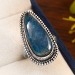 Apatite Size US 6 925 Sterling Silver Ring (REXT36-17)