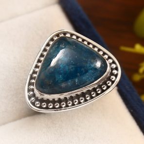 Apatite Size US 7 925 Sterling Silver Ring (REXT36-29)