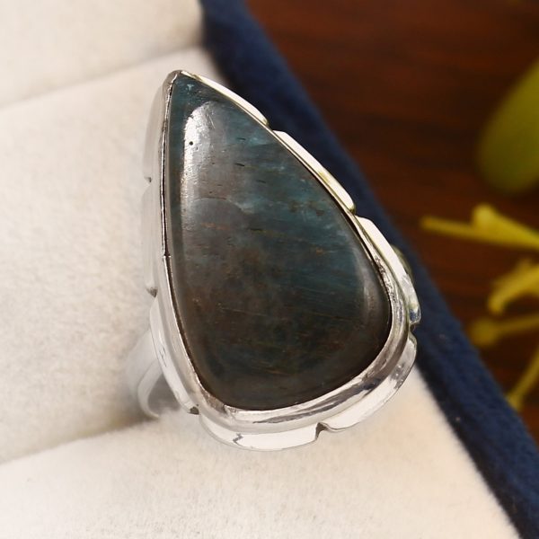 Apatite Size US 7 925 Sterling Silver Ring (REXT36-35)
