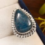 Apatite Size US 7 925 Sterling Silver Ring (REXT36-28)