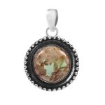 Varascite 1.25" 925 Sterling Silver Pendant (REXT14-15)