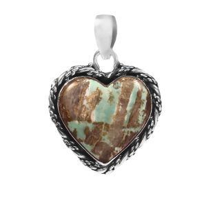 Varascite 1.25" 925 Sterling Silver Pendant (REXT14-17)
