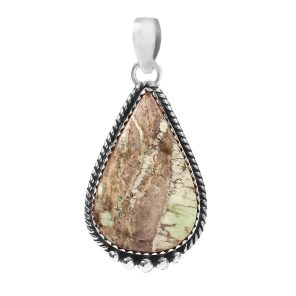 Varascite 1.5" 925 Sterling Silver Pendant (REXT14-23)