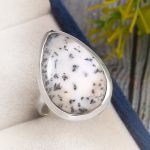 Dendratic Opal Size US 6 925 Sterling Silver Ring (REXT67-4)